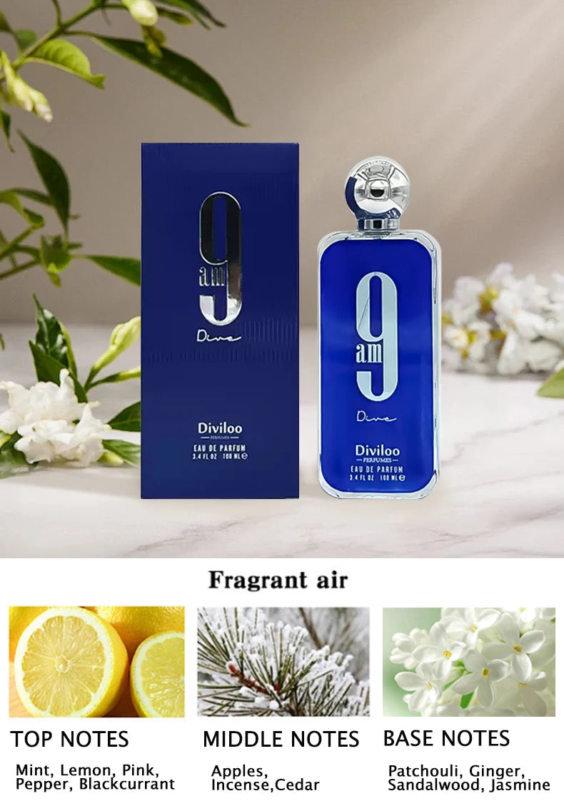 9PM Original 48h Men's Perfume  3.4oz Afnan Light Fragrance Long Lasting Fragrance Women'